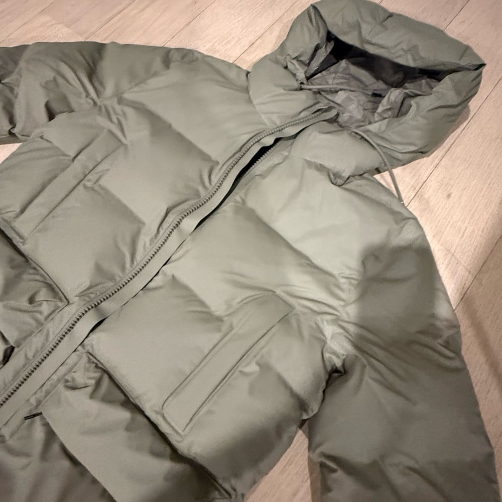 Rains unisex Sage Green Puffer Jacket